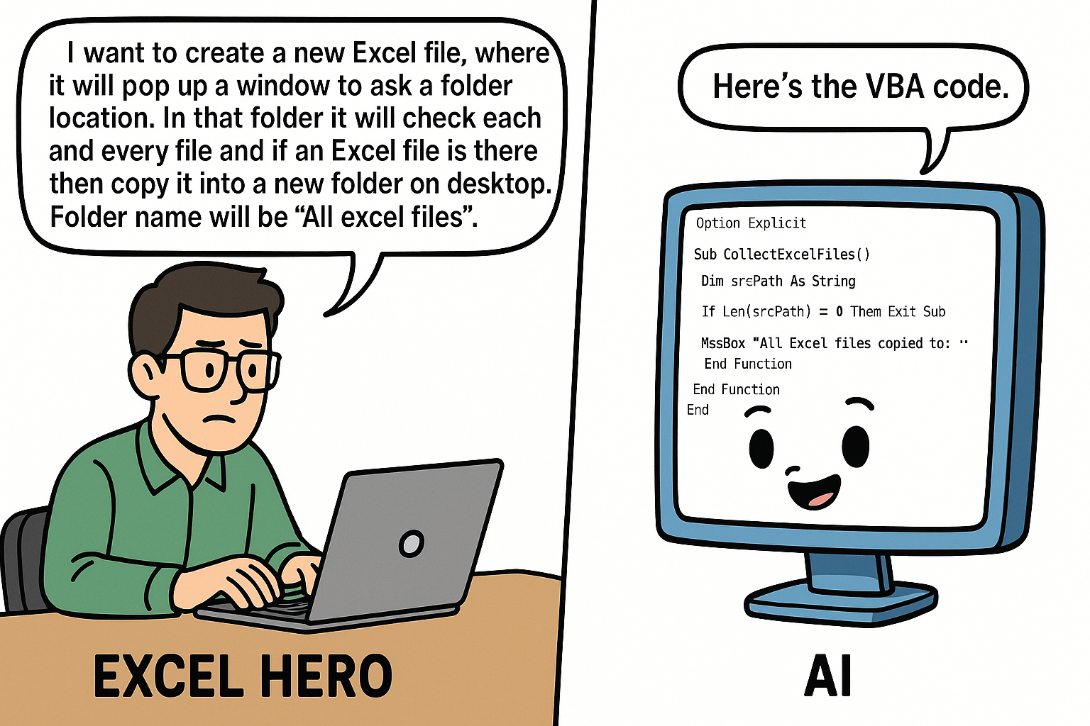 The Prompt That Brought a VBA Macro to Life: Automating Excel File Collection