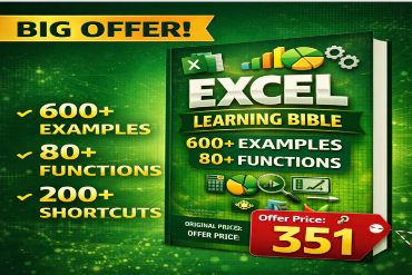 EXCEL LEARNING BIBLE: 600+ EXAMPLES & 80+ FUNCTIONS